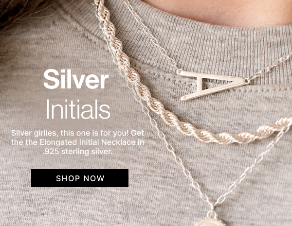 Silver Initials | SHOP NOW