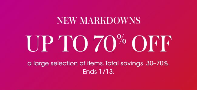 New Markdowns