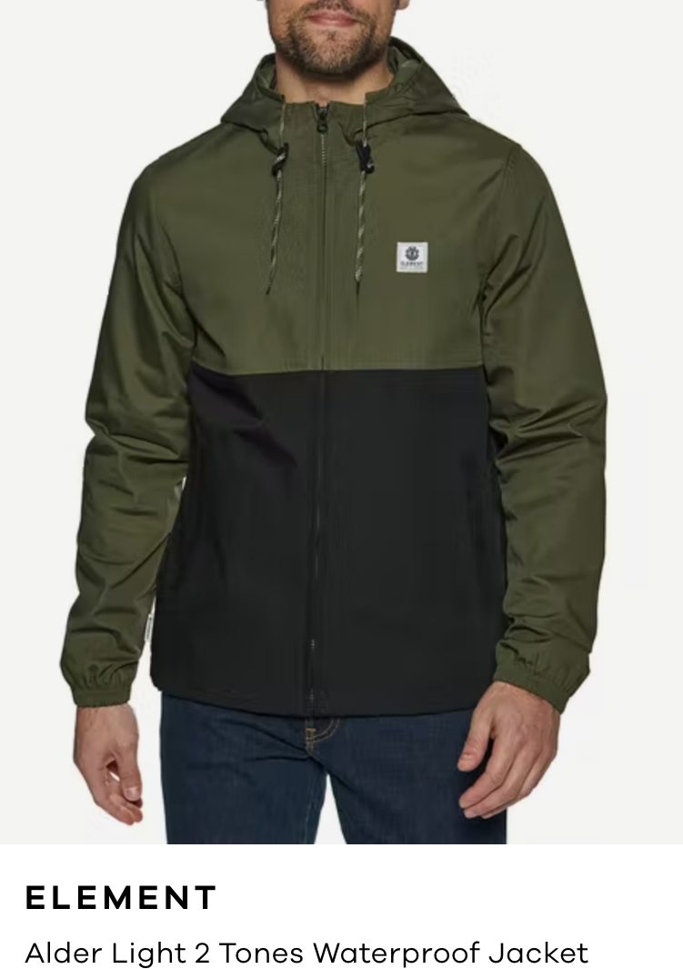 Element Alder Light 2 Tones Waterproof Jacket