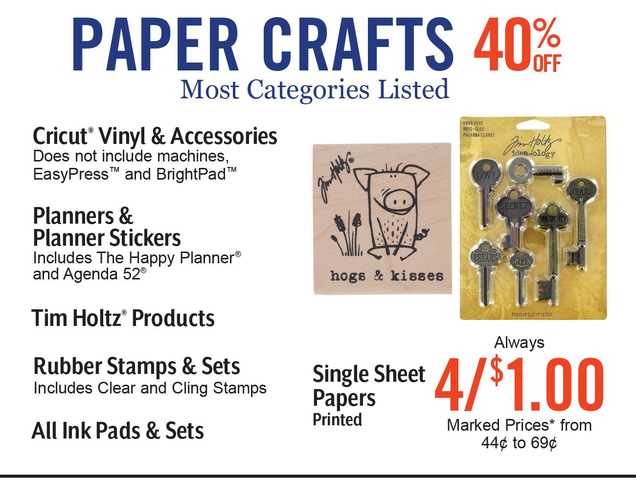 40% Off Select Paper Crafts