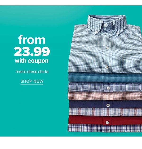 From 23.99 with Coupon - Men's Dress Shirts - Shop Now