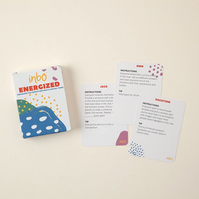 Remote Meeting Energizer Cards