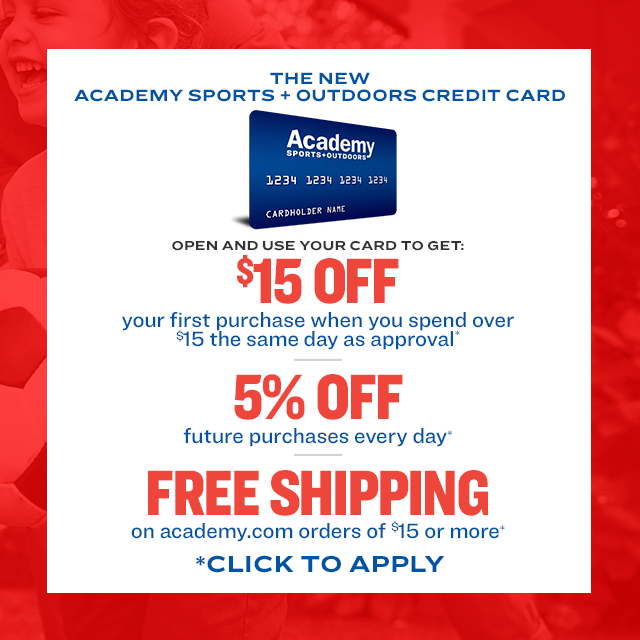 Apply for the Academy Sports + Outdoors Credit Card