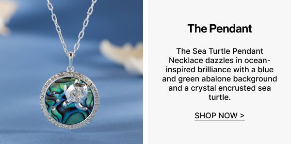 Sea Turtle And Abalone Adjustable Necklace| Shop Now