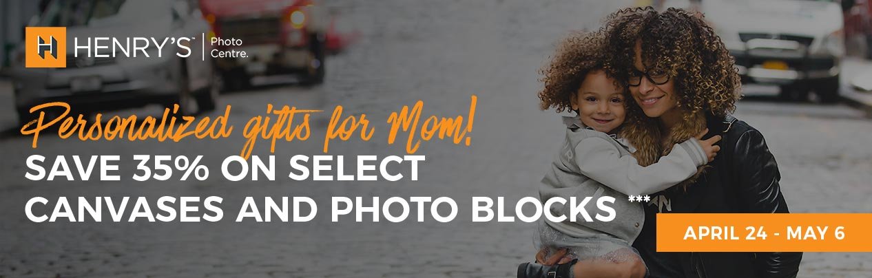 Henry's Photo Centre: Save 35% on Select Canvases and Photo Blocks