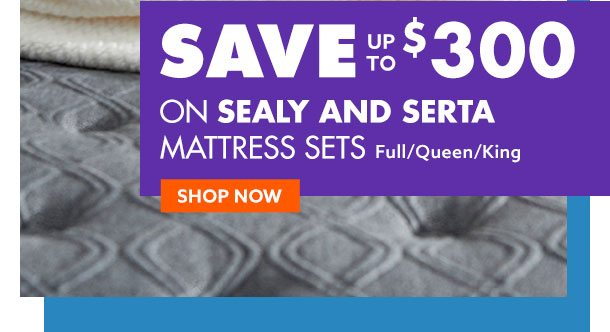 Save on Sealy & Serta Mattress Sets
