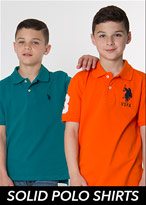 Boys Solid Polo Shirts