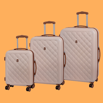 IT Luggage Fashionista Natural Hard Shell Suitcase