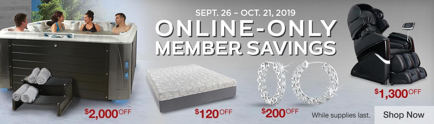 Online-Only Member Savings Valid 9/26/19 - 10/21/19 Shop Now