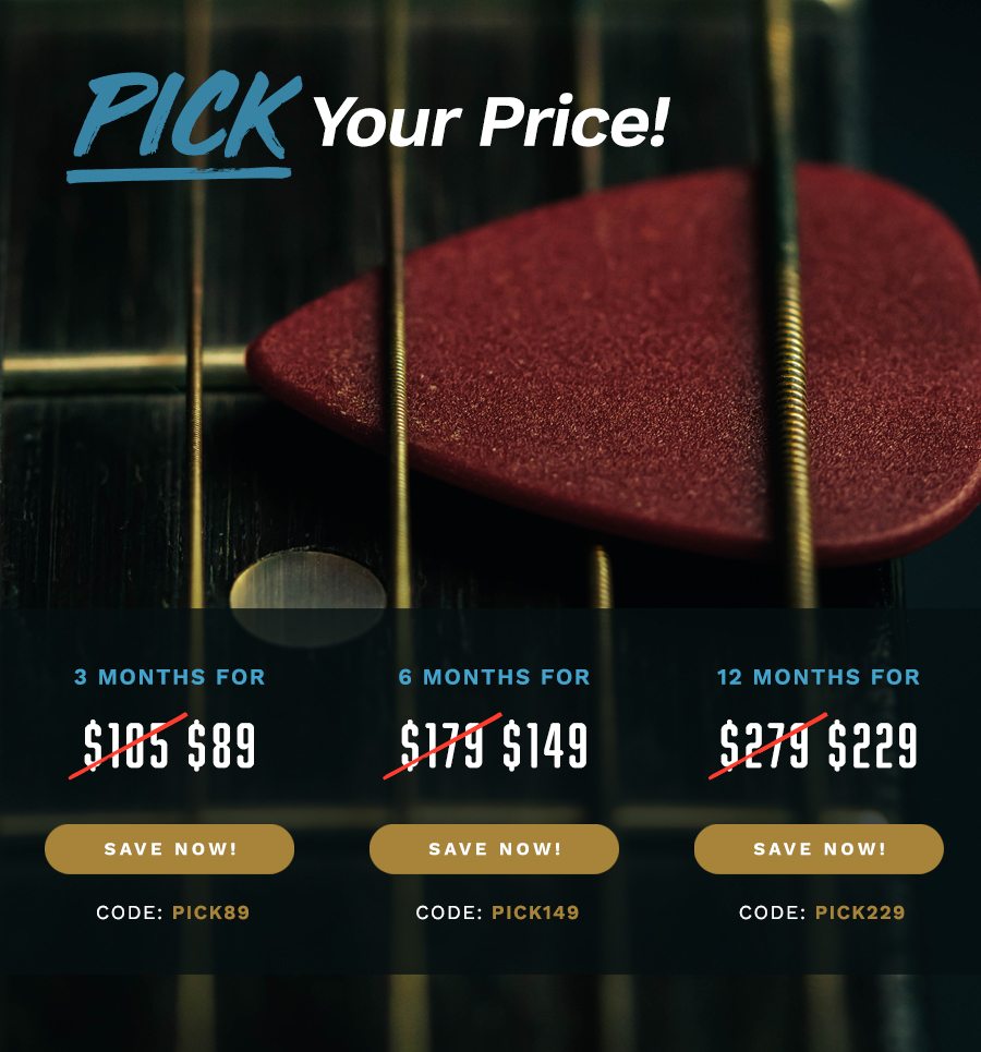 Pick your price and start playing now!