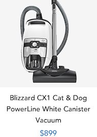 Shop Miele Blizzard CX1 Cat & Dog PowerLine White Canister Vacuum