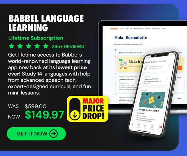 Babbel Language Learning: Lifetime Subscription (All Languages)