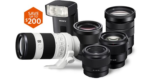 SAVE UP TO $200 on lenses