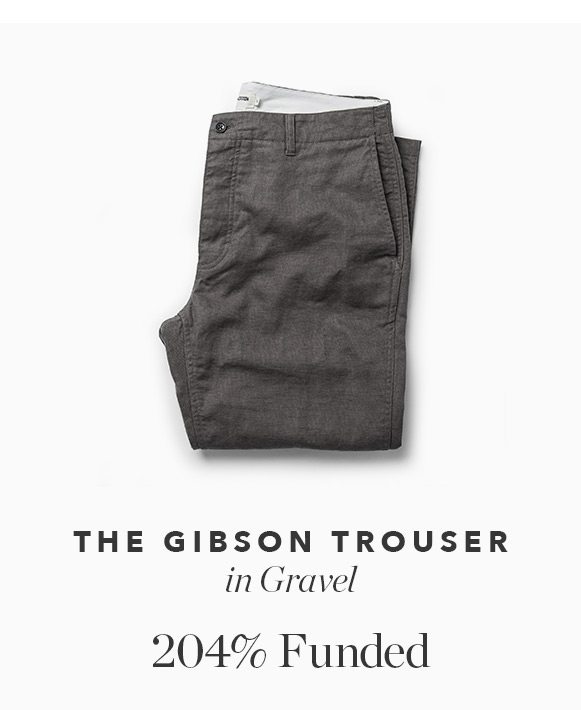 The Gibson Trouser in Gravel