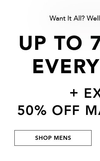 Up To 75% Off Everything - Shop Mens