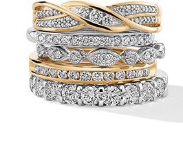 Stackable Diamond Rings