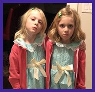 Creepy Twin Sister Girls Costume