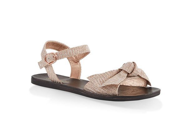 Knotted Bow Strap Sandals