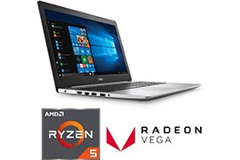 Dell Inspiron 15 5000 AMD Ryzen 5 2500U Quad-core 15.6 1080p Touch Laptop w/ 16GB RAM, Radeon RX VEGA 8 GPU