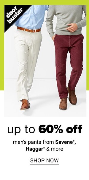 Up to 60% off Men's Pants from Savane, Haggar & more - Shop Now