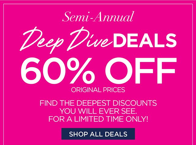 Deep Dive Deals Sale 60% OFF orignal prices