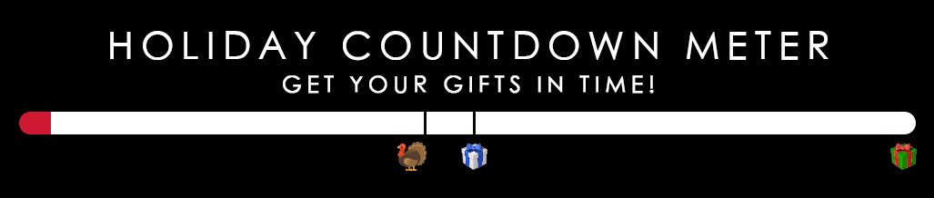 Holiday countdown meter - Get your gifts in time!