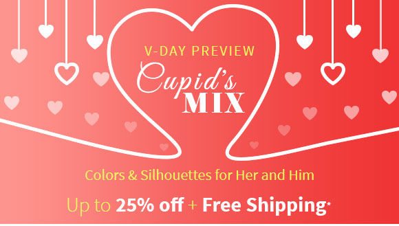 Valentine’s Day Preview: Colors & Silhouettes for Her and Him. Shop!