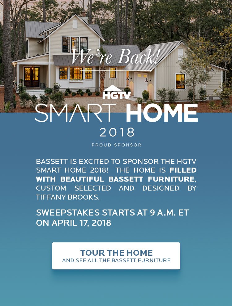 Hgtv Smart Home Is Back And Bassett Furniture Co Email Archive