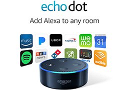 Amazon Echo Dot 2nd-gen Voice-controlled Bluetooth Information Speaker w/ Alexa Voice Assisstant