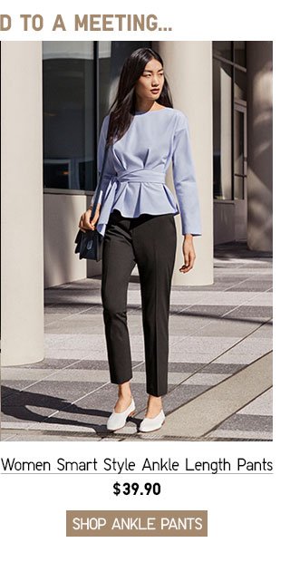 WOMEN SMART STYLE ANKLE LENGTH PANTS - SHOP NOW