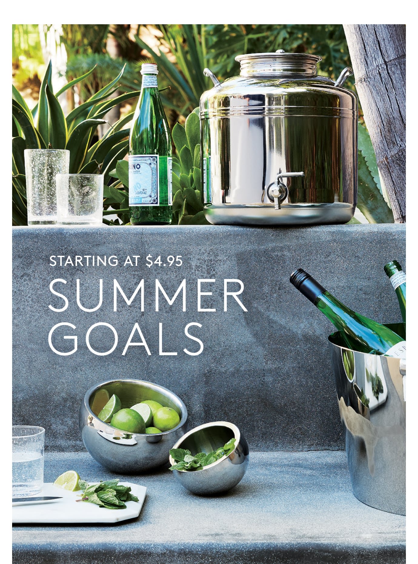 starting at $4.95 - summer goals