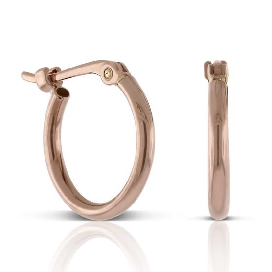 Hoop Earrings In 14K Rose Gold