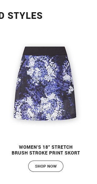 Women's Stretch Brush Stroke Skort