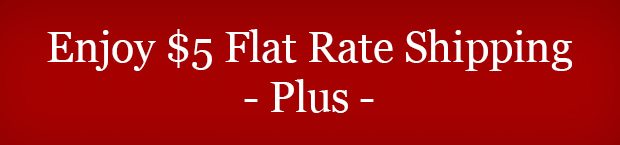 Enjoy $5 flat rate shipping