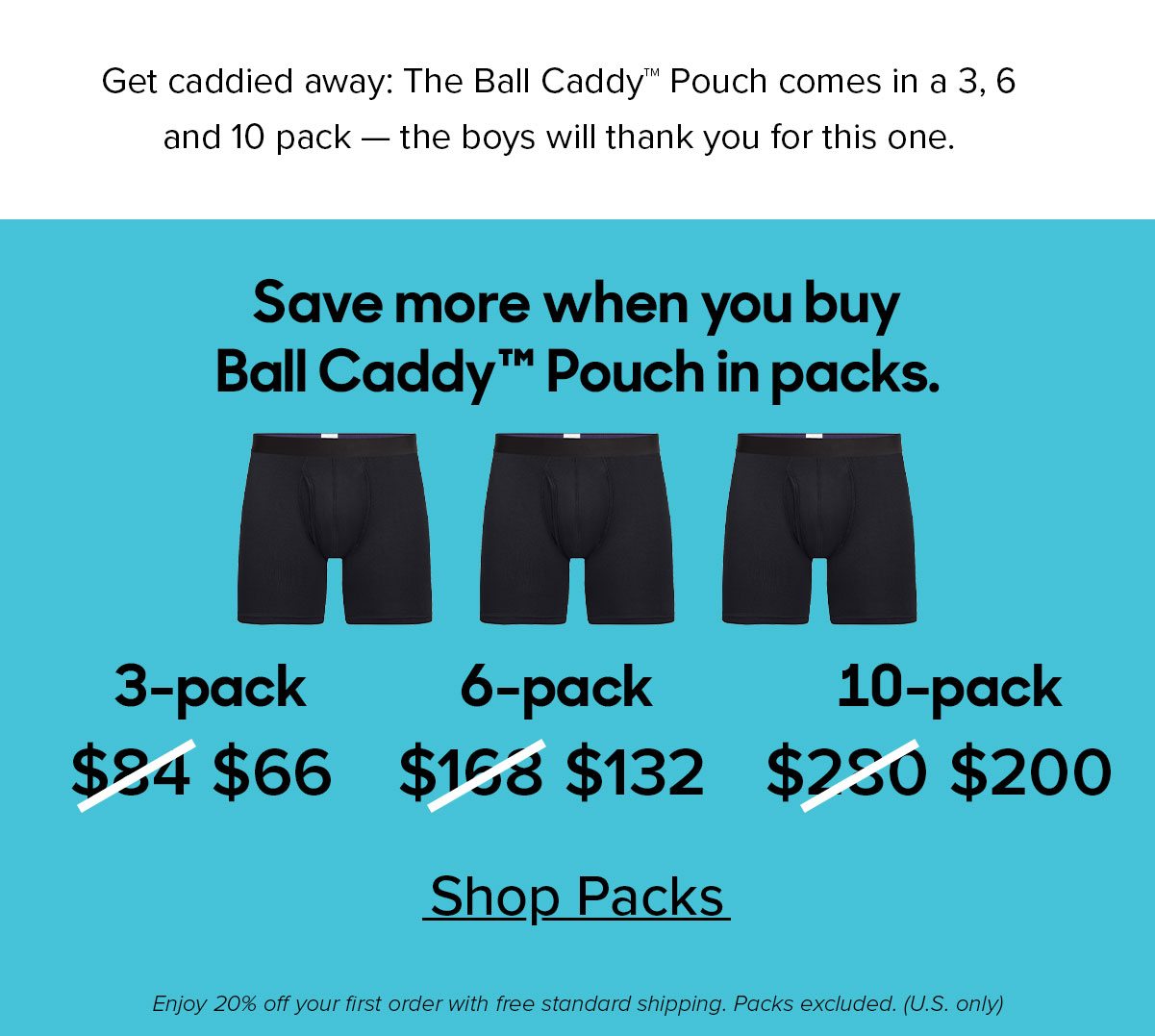 The Ball Caddy™ Pouch 6-Pack - MeUndies