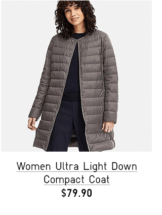 WOMEN ULTRA LIGHT DOWN COMPACT COAT $79.90