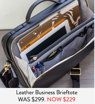 Leather Business Brieftote