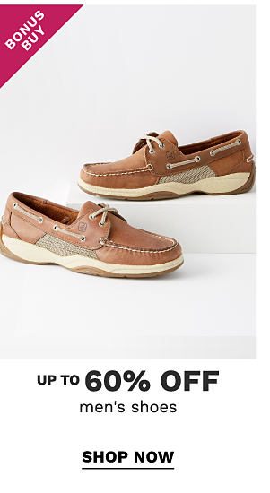 Bonus Buy - Up to 60% off men's shoes. Shop Now.