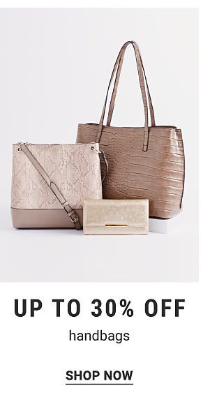 Up to 30% off handbags. Shop Now.