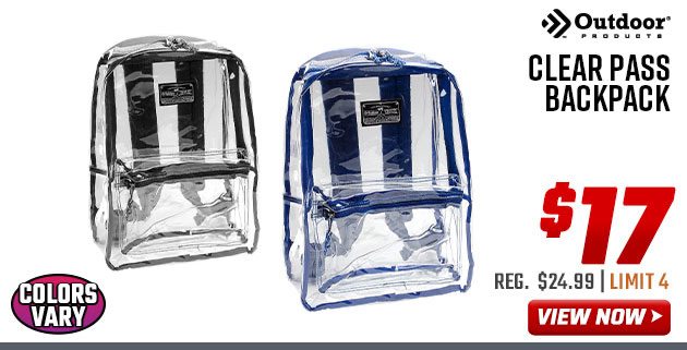 Outdoor Products Clear Pass Backpack