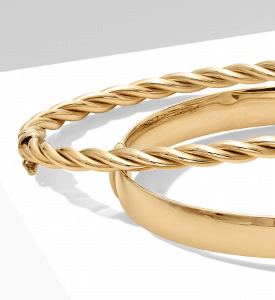 Image of two gold bracelets