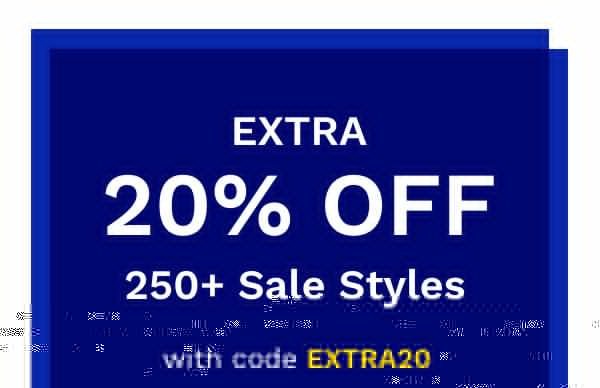 Extra 20% Off | 250+ Sale Styles | With Code EXTRA20 | Shop Sale