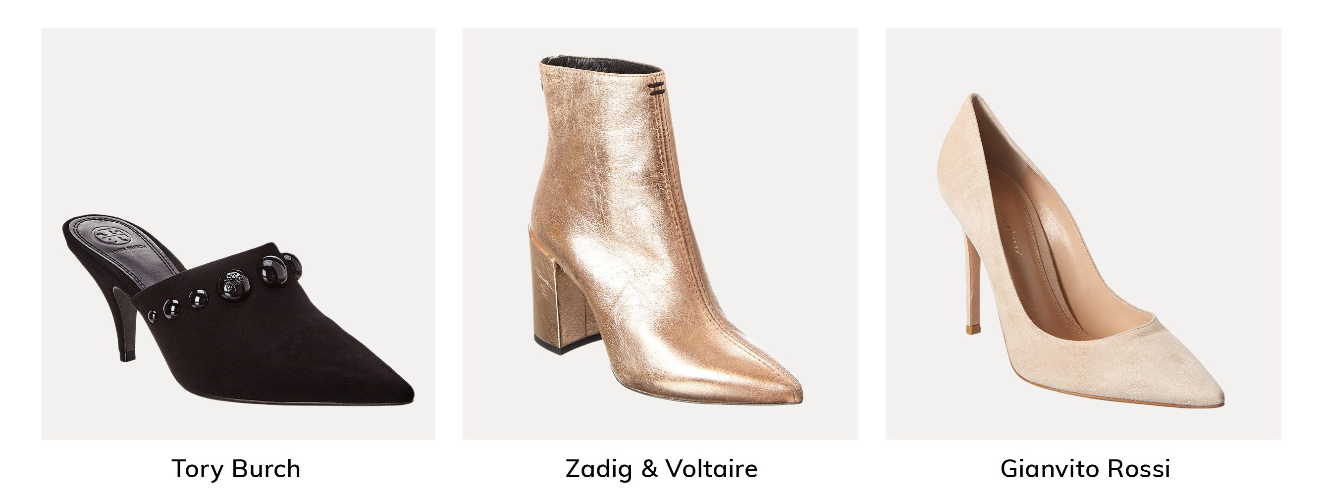 Shop Tory Burch, Zadig and VOltaire and Gianvito Rossi New Sale Arrivals