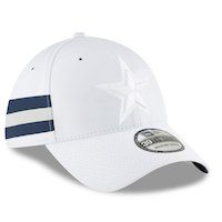 New Era Dallas Cowboys White 2018 NFL Sideline Color Rush Official 39THIRTY Flex Hat