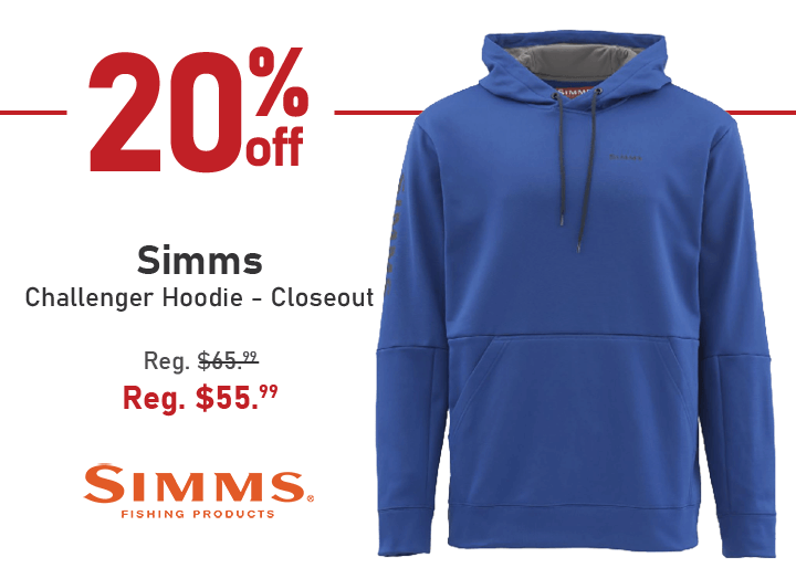 Take 20% off the Simms Challenger Hoodie - Closeout