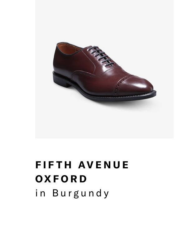 Click Here To Save On The Fifth Avenue Oxford In Burgundy, Regular Price $425, Available For $199 During Black Friday Sale