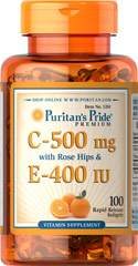 Vitamin C & E 500 mg/400 IU with Rose Hips