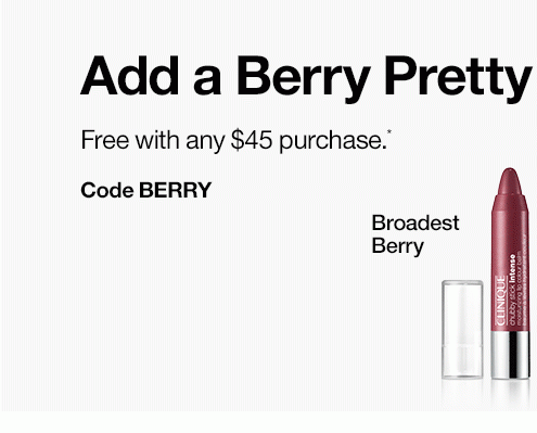 Add a Berry Pretty DuoFree with any $45 purchase.*Code BERRY