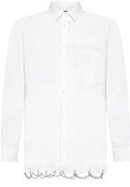 Chainlink-Embellished Button-Down Shirt