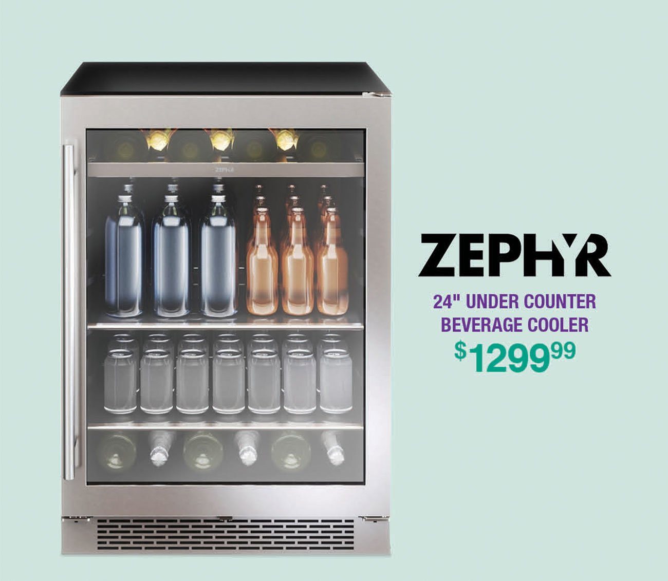 Zephyr-Under-Counter-Beverage-Cooler